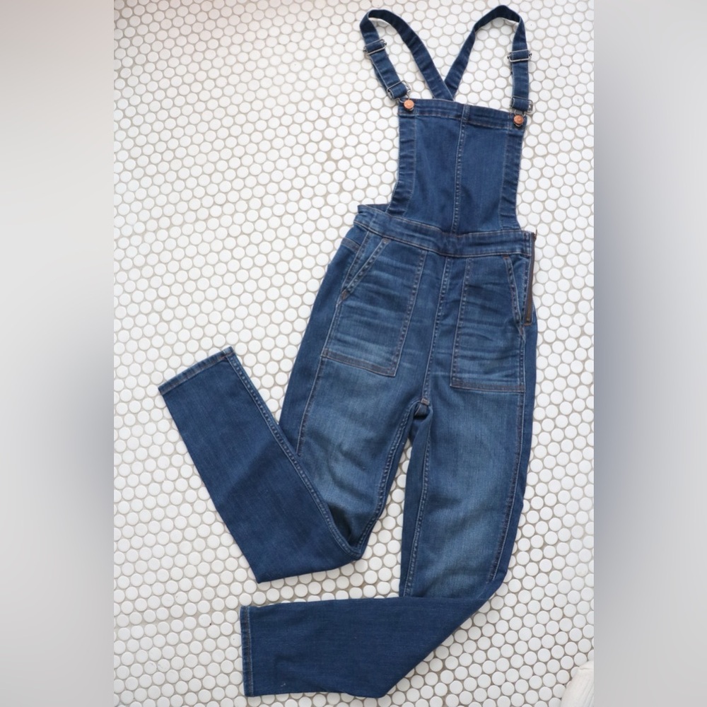 Madewell skinny overalls, size xxs